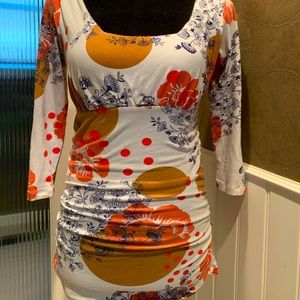 CAbi Ruched Pullover Top